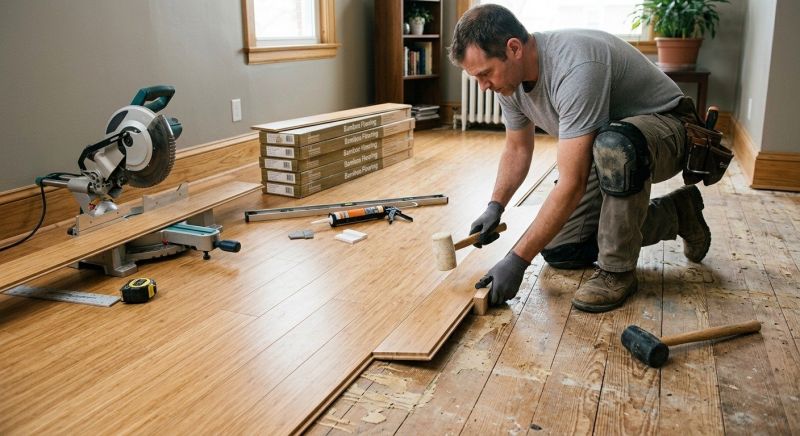 Bamboo Flooring Installation in Flower Mound, TX