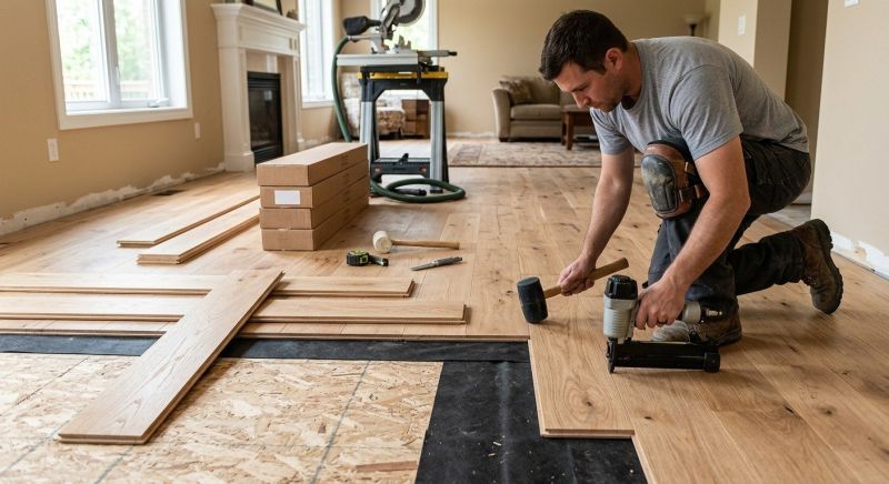 Hardwood Floor Installation in Flower Mound, TX
