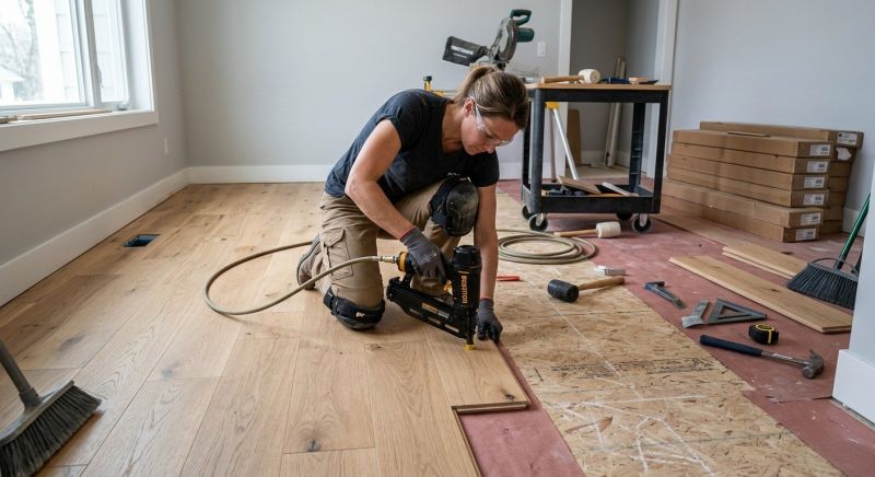 Hardwood Floor Installation in Ponder, TX