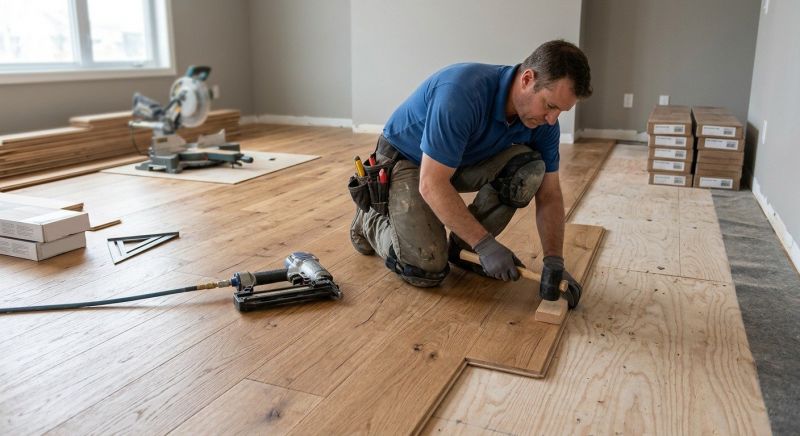 Hardwood Floor Installation in Rhome, TX