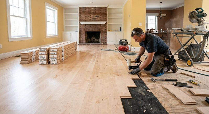 Maple Flooring Installation in Lake Dallas, TX