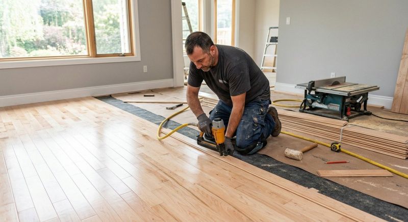 Maple Flooring Installation in Lewisville, TX