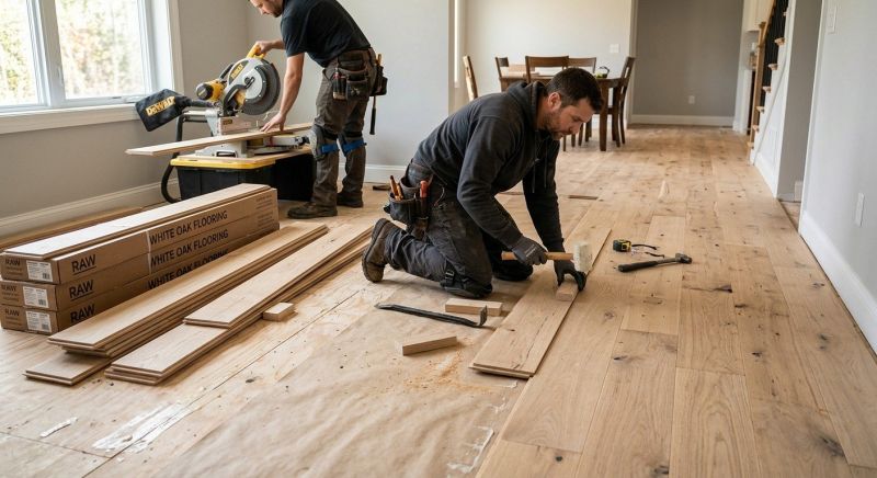 Oak Floor Installation in Arlington, TX