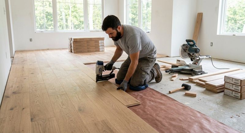 Oak Floor Installation in Hurst, TX