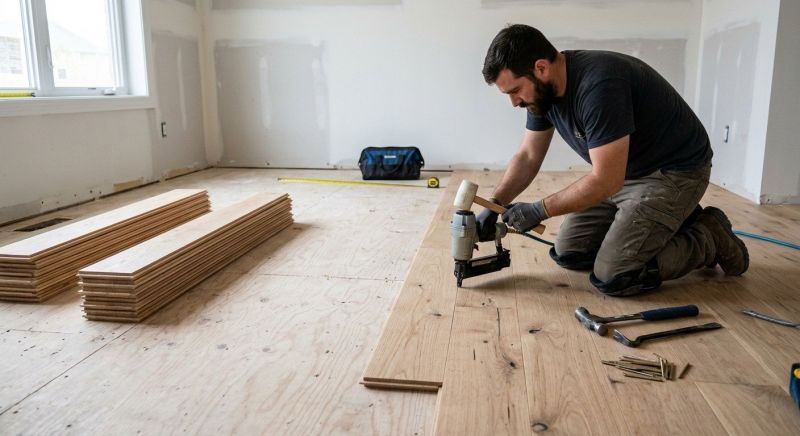 Oak Floor Installation in Richardson, TX