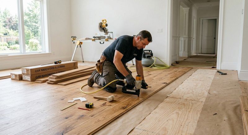 Oak Floor Installation in Tarrant County, TX