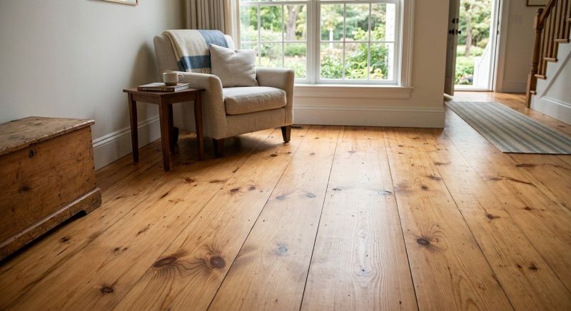 Pine Floor Installation in Flower Mound, TX