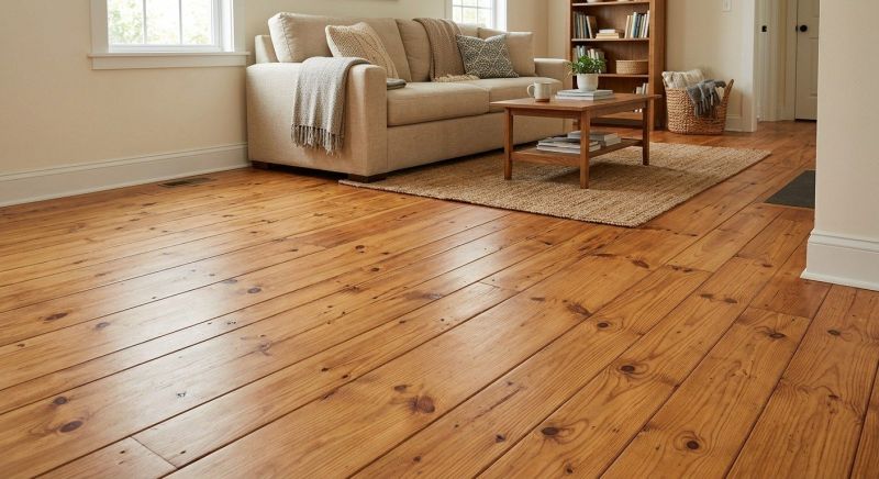 Pine Floor Installation in Flower Mound, TX