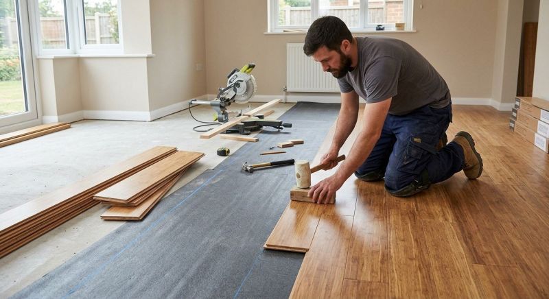 Teak Flooring Installation in Flower Mound, TX
