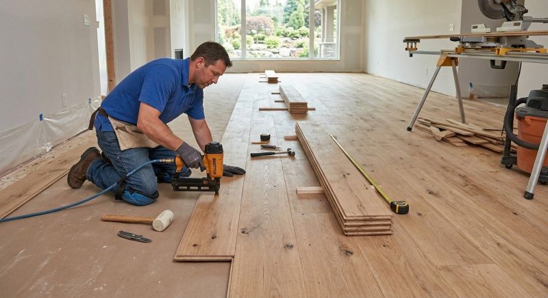 Wide Plank Floor Installation in Flower Mound, TX