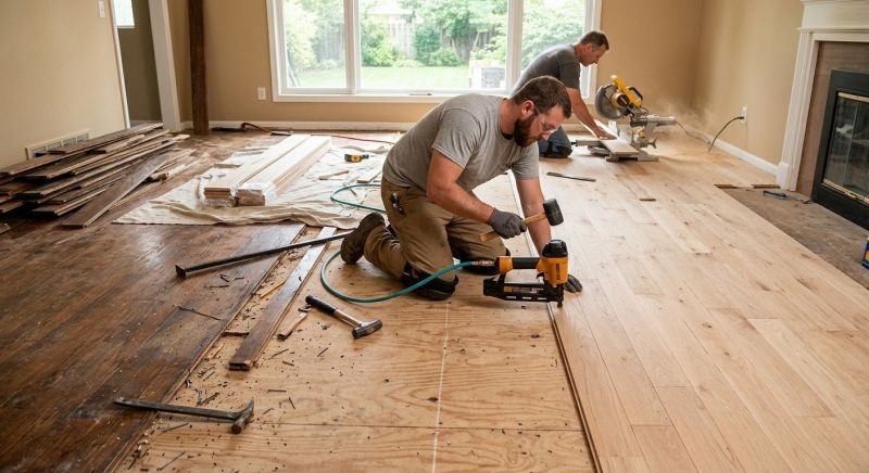 Wood Floor Replacement in Addison, TX