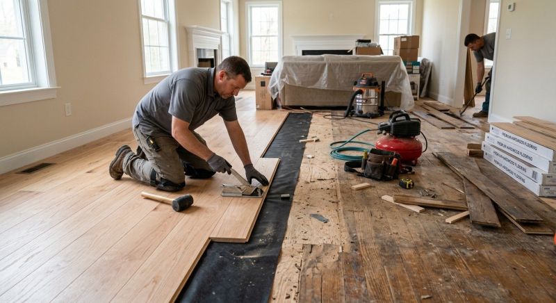 Wood Floor Replacement in Denton County, TX