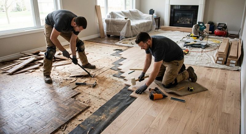 Wood Floor Replacement in Irving, TX